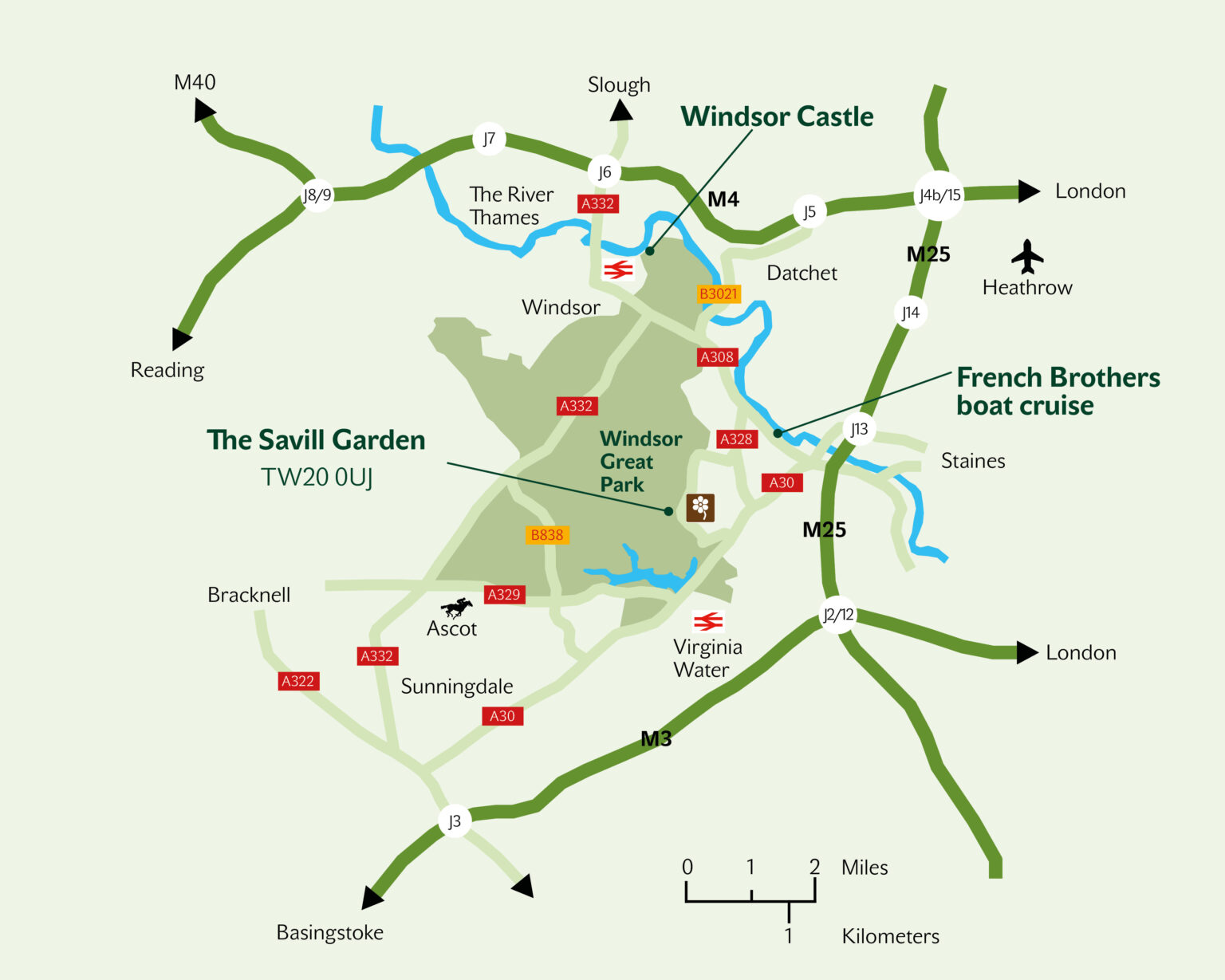 windsor great park cycle map