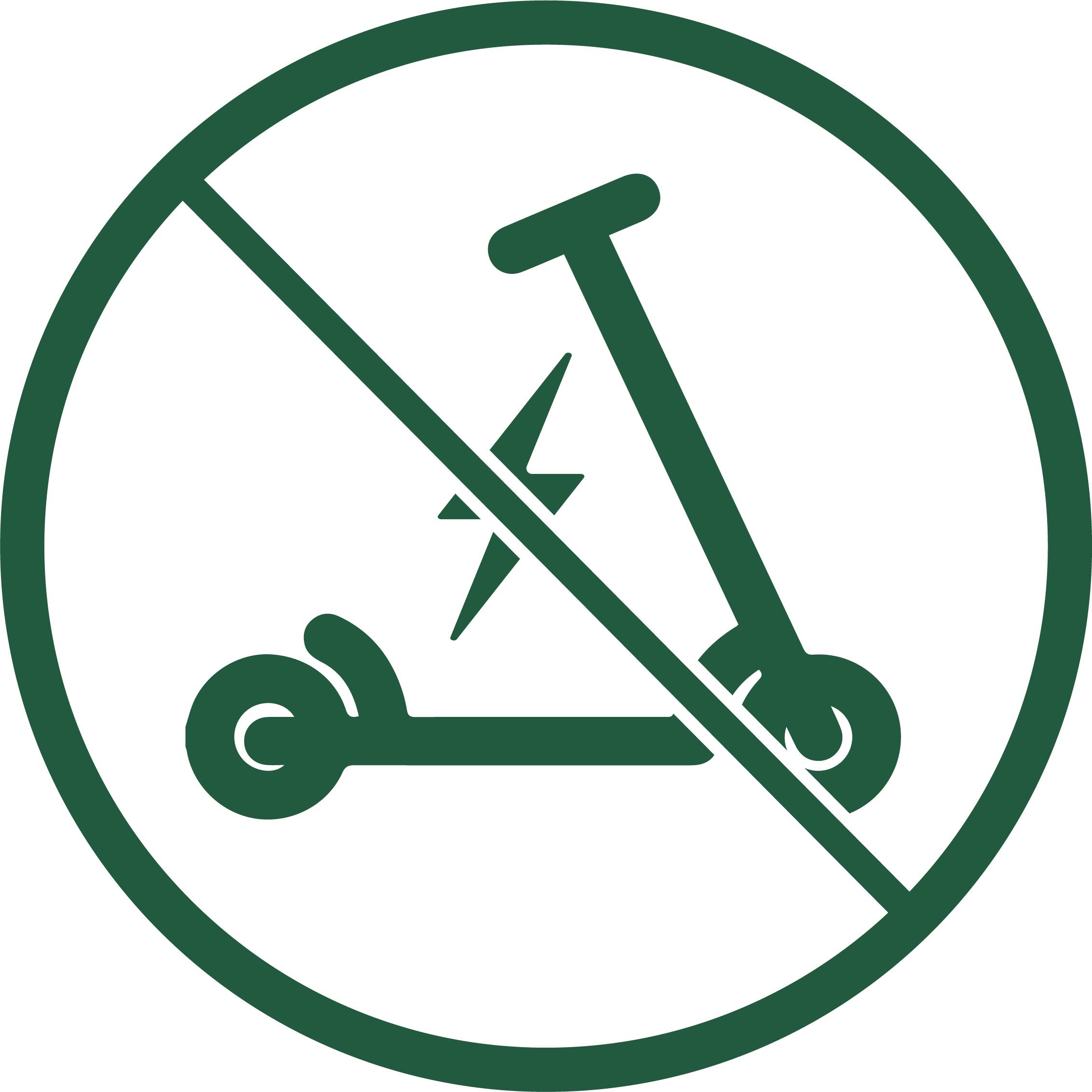 Icon of a child cycling on a bike wearing a helmet.