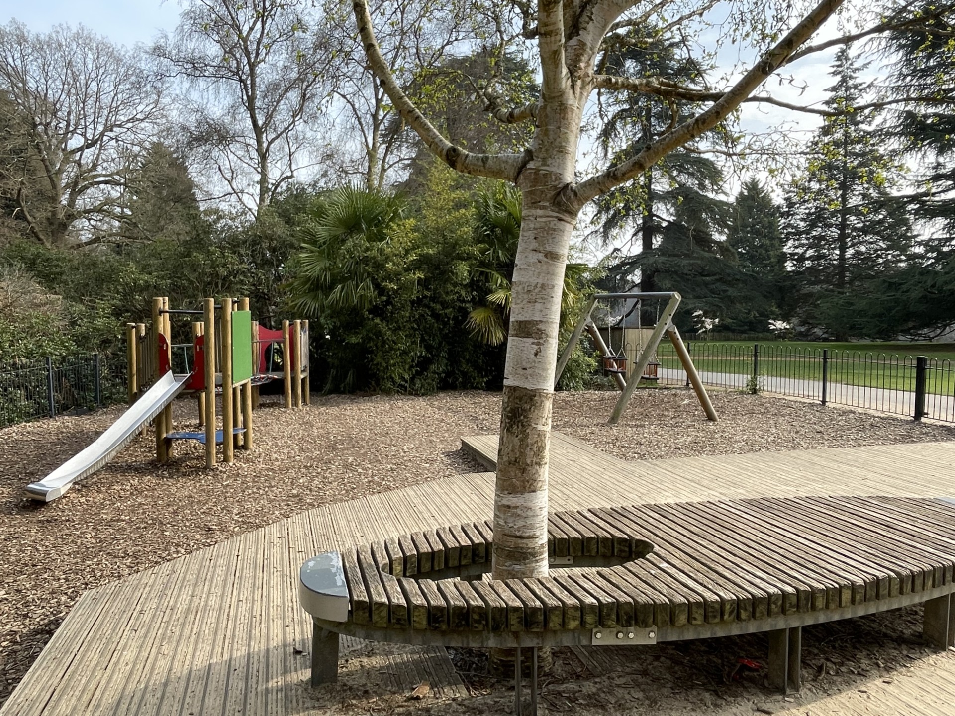 Toddler play area, Obelisk Lawn.